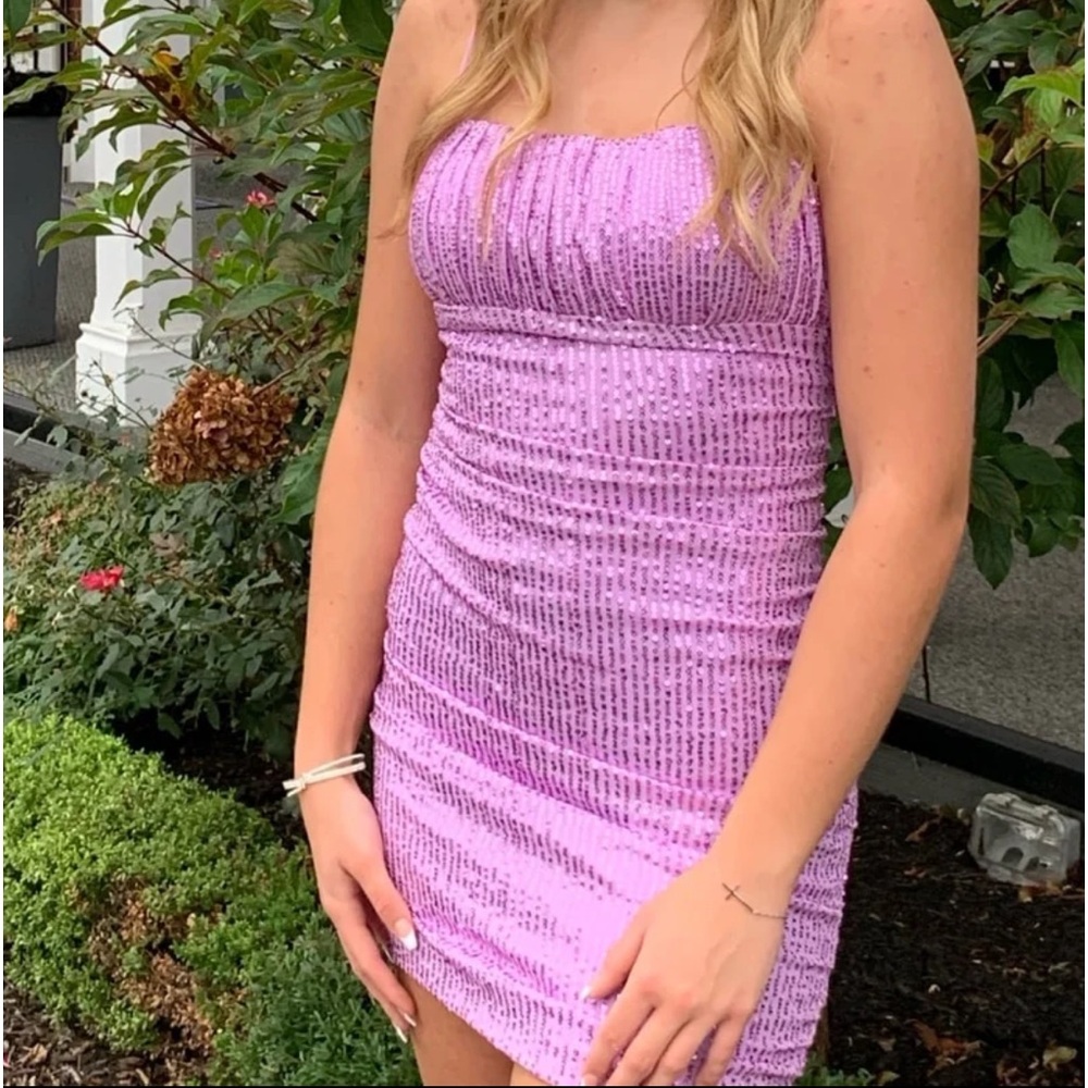 Womens small lavendar lilac purple homecoming dress
